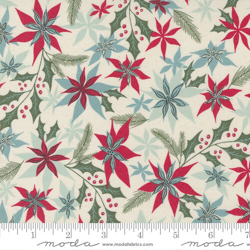 Good News Great Joy Snow - Joyful Petals - Quilt Fabric