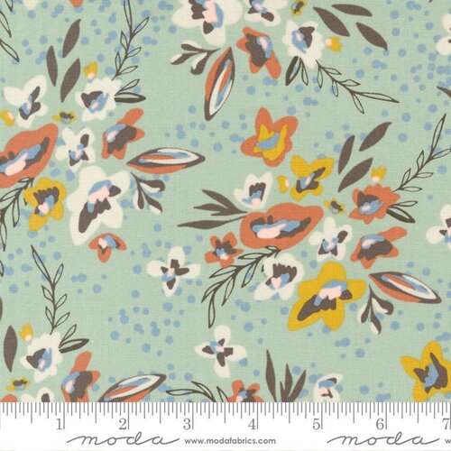 Dawn On The Prairie Rainy Mist - Quilt Fabric