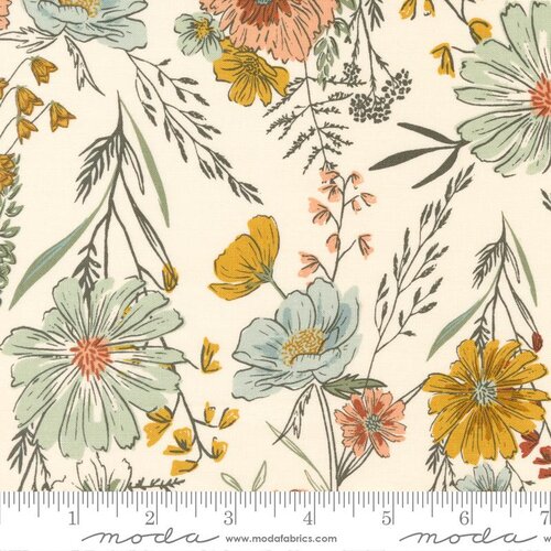 Woodland Wildflowers Wonder - Cream - Quilt Fabric