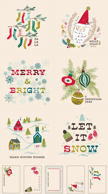 Cozy Wonderland Natural - Quilt Panel