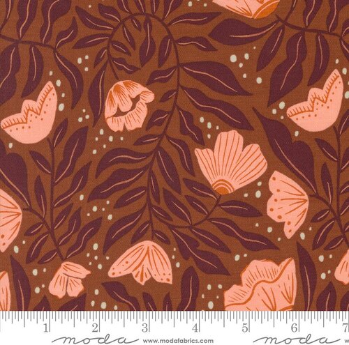 Folk Lore Dancing - Rust - Quilt Fabric