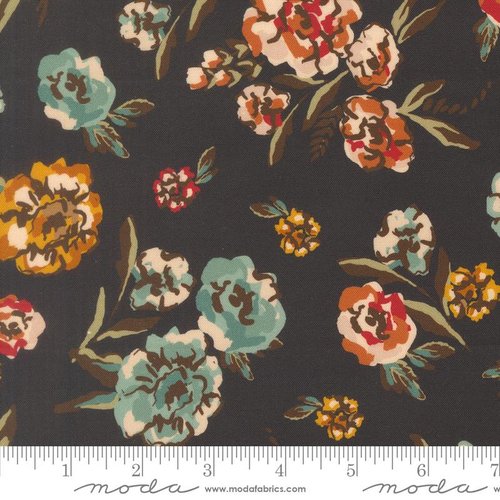 Flora & Thread Flower Midnight - Quilt Fabric