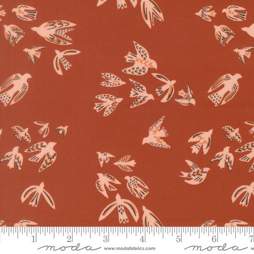 Flora & Thread Birds Spice - Quilt Fabric