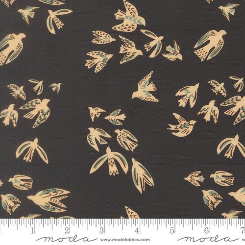 Flora & Thread Birds Midnight - Quilt Fabric