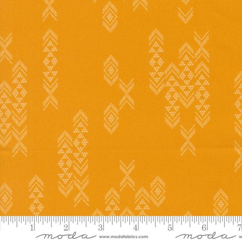Flora & Thread Geometric Golden - Quilt Fabric