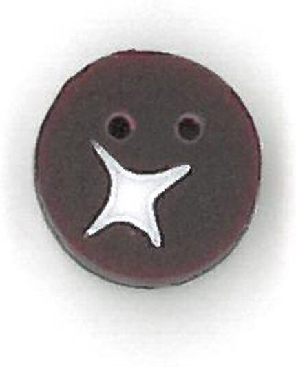 Burgundy Berry Button