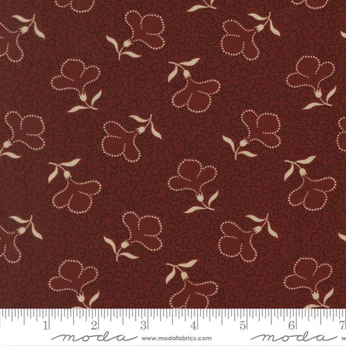 Cardinals Nest Floral Red - Quilt Fabric