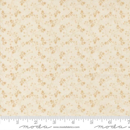 Cardinals Nest Vines Tan Tonal - Quilt Fabric