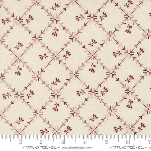 Cardinals Nest Squares Tan - Quilt Fabric