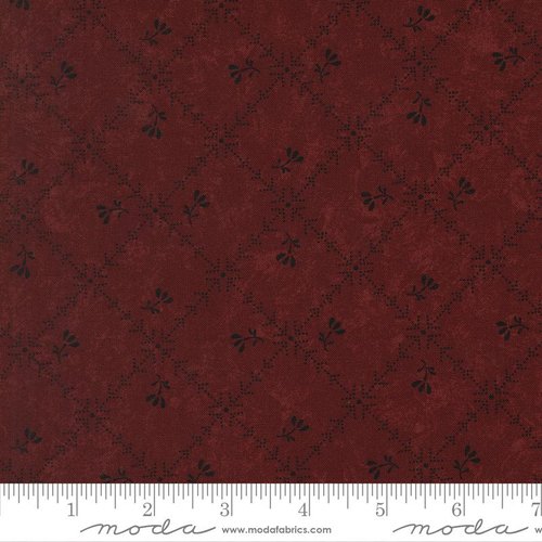 Cardinals Nest Squares Red - Quilt Fabric