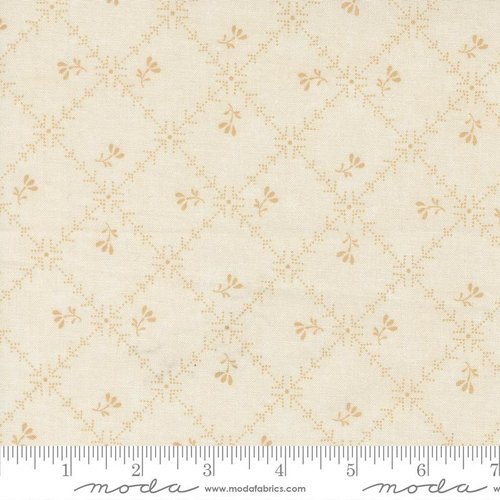 Cardinals Nest Squares Tan Tonal - Quilt Fabric