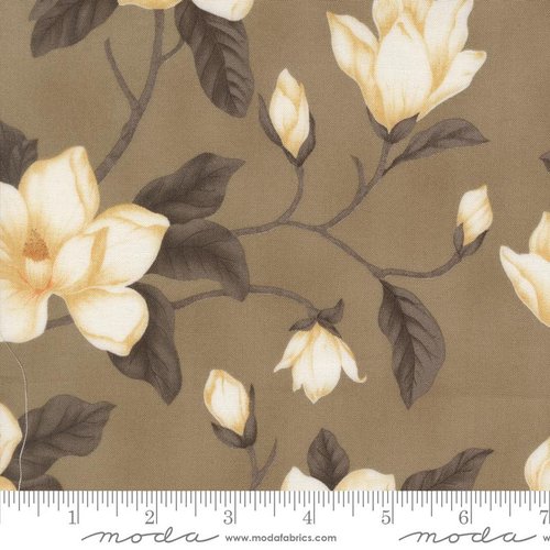 Collections Magnolia Floral Smoke - Quilt Fabric