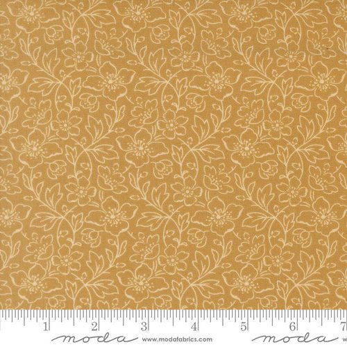 Collections Magnolia Bloom Golden - Quilt Fabric