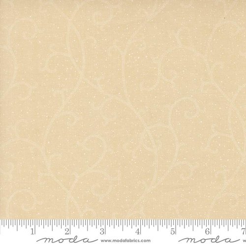 Collections Magnolia Vines Ivory White - Quilt Fabric