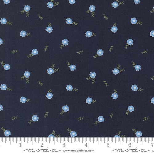 Catching Sunshine Floral Navy - Quilt Fabric