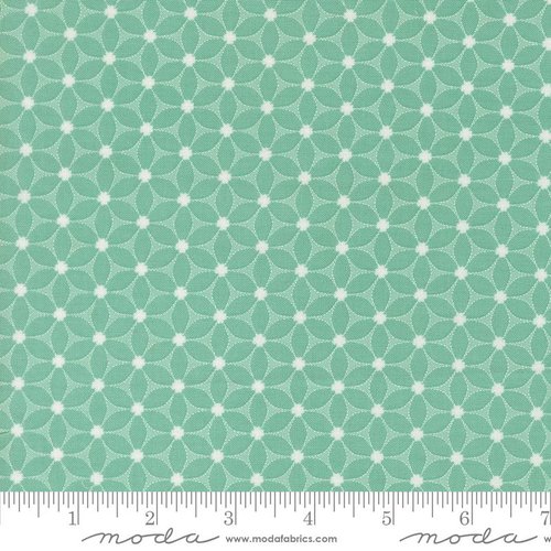 Catching Sunshine Geometric Aqua - Quilt Fabric