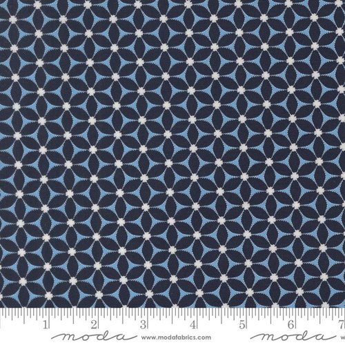 Catching Sunshine Geometric Navy - Quilt Fabric
