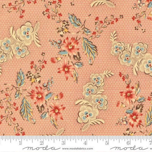 Betsys Best Floral Cochineal - Quilt Fabric