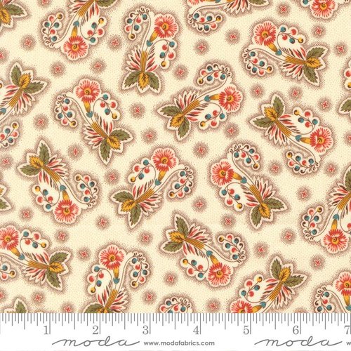 Betsys Best Paisley Sweet Milk - Quilt Fabric