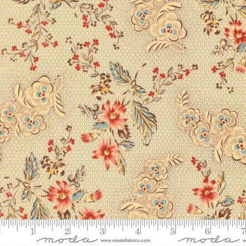 Betsys Best Floral Aqua - Quilt Fabric