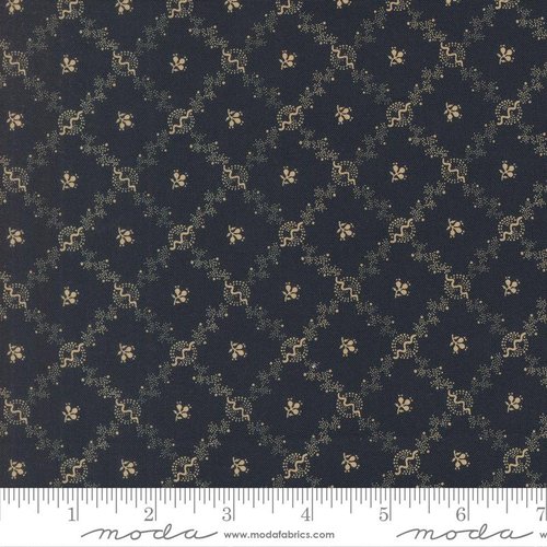 Betsys Best Trellis  Indigo - Quilt Fabric