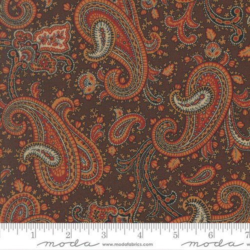 Betsys Best Paisley Chocolate - Quilt Fabric