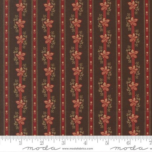 Betsys Best Striped Chocolate - Quilt Fabric