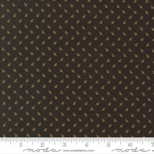 Betsys Best Sprigs Black Walnut - Quilt Fabric