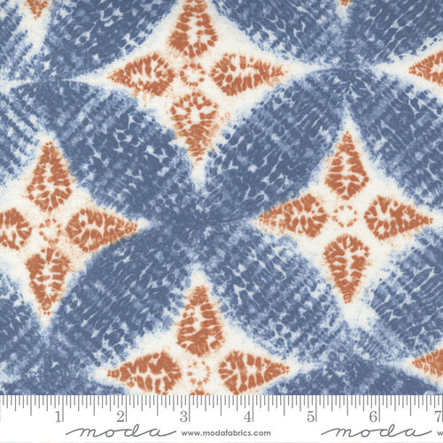 Kawa Porcelain Pacific Blue - Medallion - Fabric