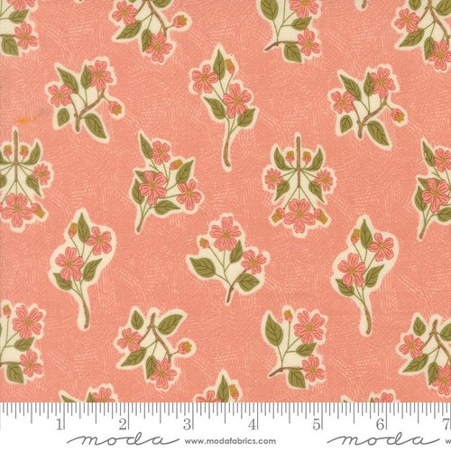 Ladybug Whimsy Flower Zinnia - Quilt Fabric