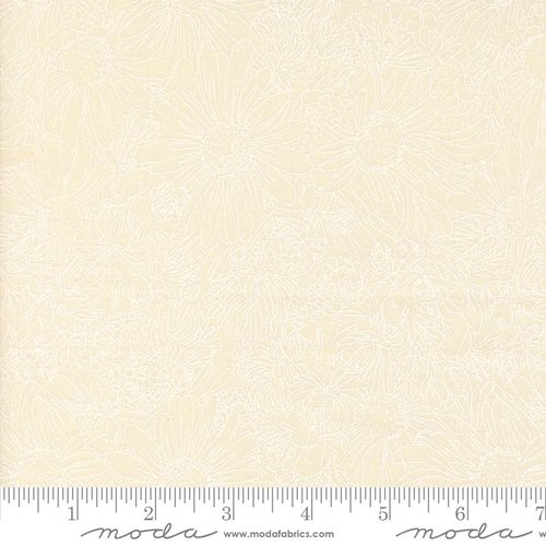 Ladybug Whimsy Sketch Eggshell Cream - Quilt Fabric