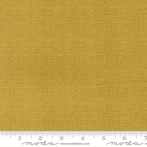 Pollinators Thatched Golden - Quilt Fabric