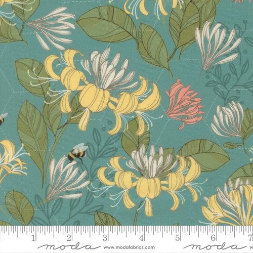 Pollinators Honeysuckle Pond - Quilt Fabric