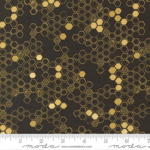 Pollinators Comb Onyx - Quilt Fabric