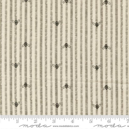 Pollinators Bee Stripes Cloud - Quilt Fabric