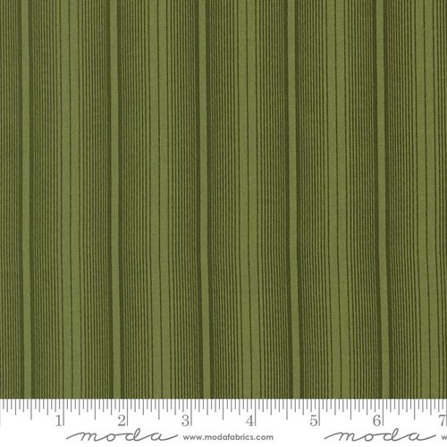 Wildflower Gatherings Stripes Fern - Quilt Fabric