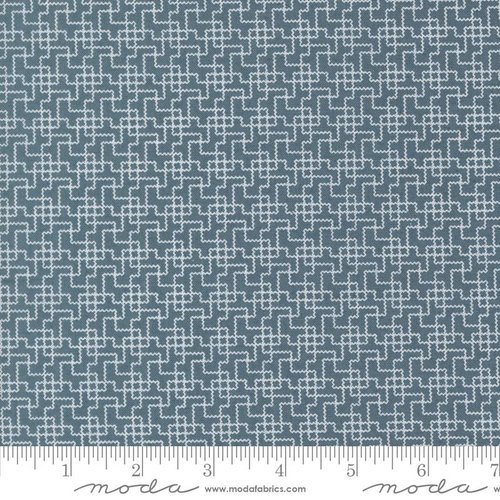 Wildflower Gatherings Geometric Blue Bonnet - Quilt Fabric