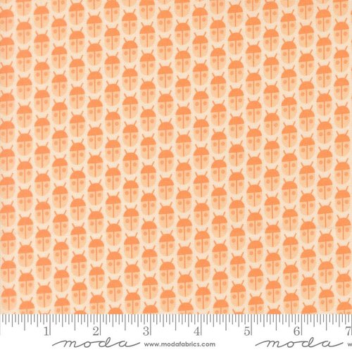 Popcorn Ladybug Peach - Quilt Fabric