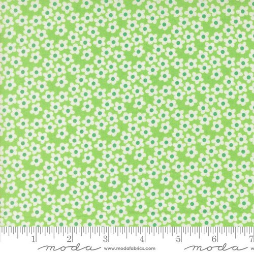 Popcorn Flowers Mint - Quilt Fabric