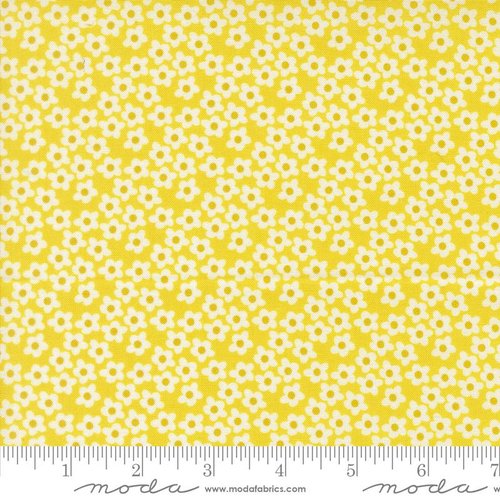 Popcorn Flowers Chartreuse - Quilt Fabric