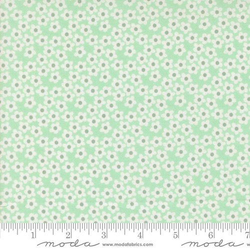 Popcorn Flowers Aqua - Quilt Fabric