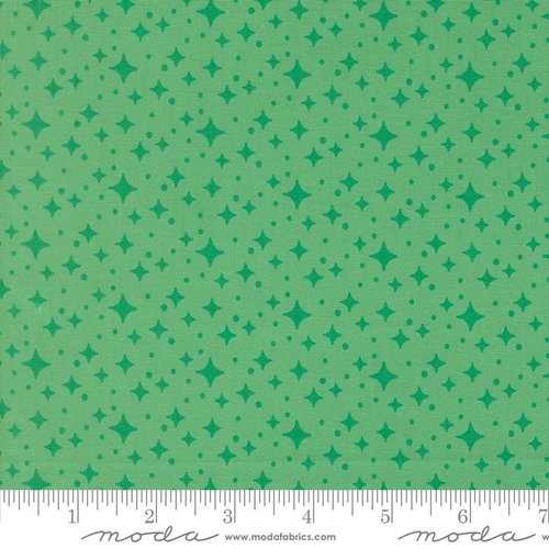 Popcorn Starburst Jade - Quilt Fabric