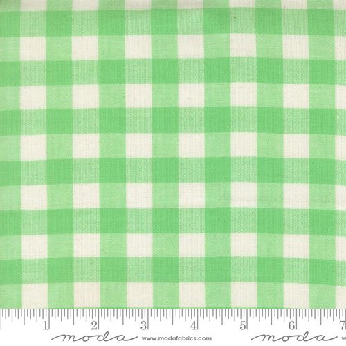 Popcorn Wovens Gingham Mint - Quilt Fabric