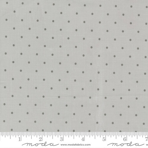 Christmas Eve Silver - Merry Dot Dots - Quilt Fabric