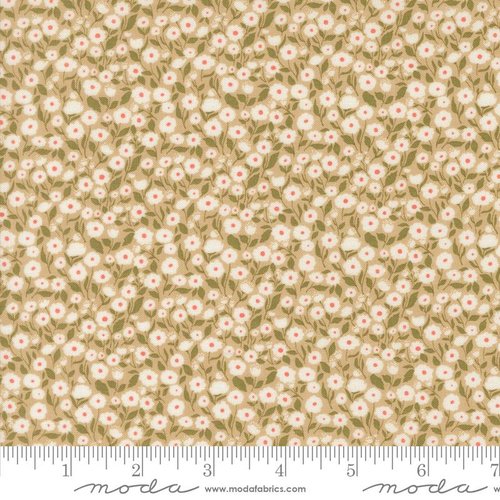 Garden Glam Floral Oatmeal - Quilt Fabric