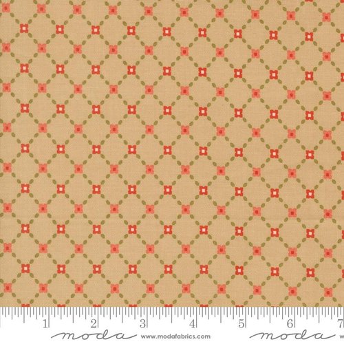 Garden Glam Trellis Oatmeal - Quilt Fabric