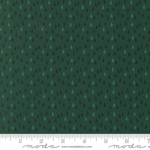 Garden Glam Raindrops Teal - Quilt Fabric