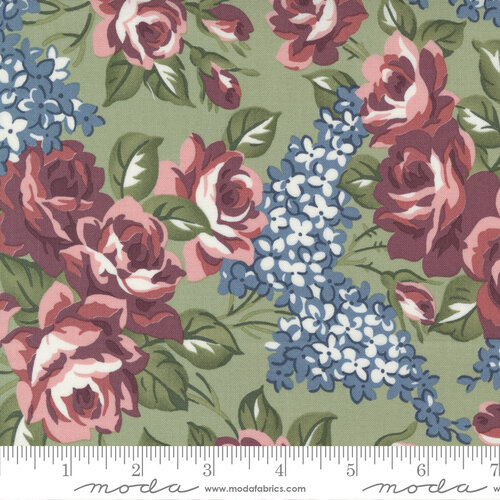 Sunnyside Rosy Moss - Quilt Fabric