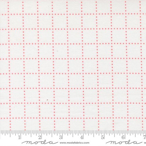 Bloomsberry Graph White Blush - Quilt Fabric