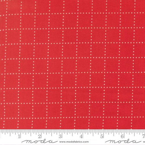 Bloomsberry Graph Red - Quilt Fabric